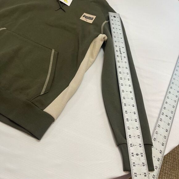 NWT Puma Dark Olive Patched Up Hoodie Sweatshirt Size Medium New - Picture 4 of 9